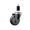 Service Caster 3.5'' SS Gray Poly Wheel Swivel 1-3/8'' Expanding Stem Caster SCC-SSEX20S3514-PPUB-138 - alternate 1
